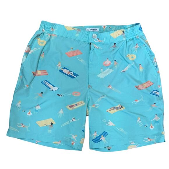 Mosmann Australia 7" Swim Trunks Men XL‎ Mesh Lined Swimsuit Beach Vacation Pair - Picture 2 of 11